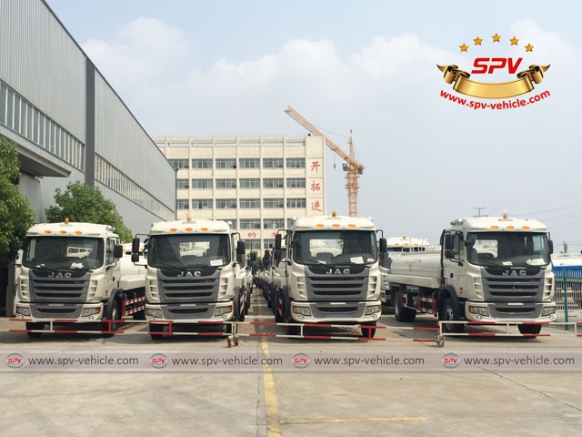 4th shipment of 100 units of JAC water bowsers to Venezuela